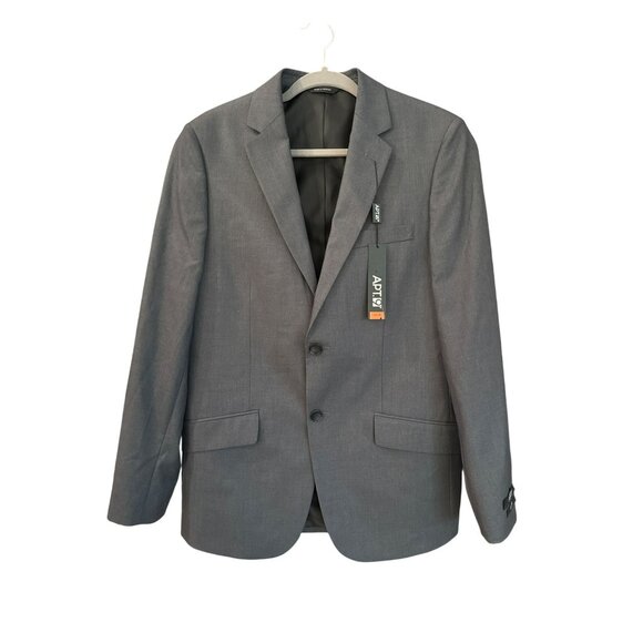 Apt. 9 Mens Suit Jacket Gray 38S Slim Fit Sports Coat 38 Short Kohls NWT - Picture 1 of 6